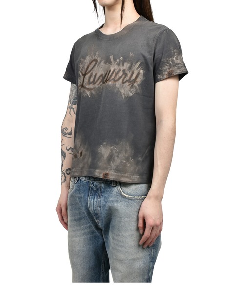 doublet（ダブレット）の「LUXUARY MUD PAINT T-SHIRT（Tシャツ/カットソー・メンズ・ブラック・LARGE）」の3枚目の写真