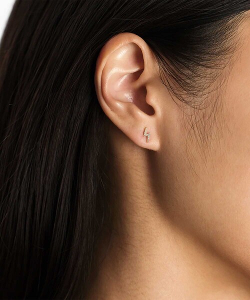 THE TOKYO(ザトウキョウ)の「【Bijou de M/ビジュードエム】Petit Thunder Earring/サンダーイヤリング(イヤリング・レディース・シルバー/ゴールド・FREE)」の3枚目の写真