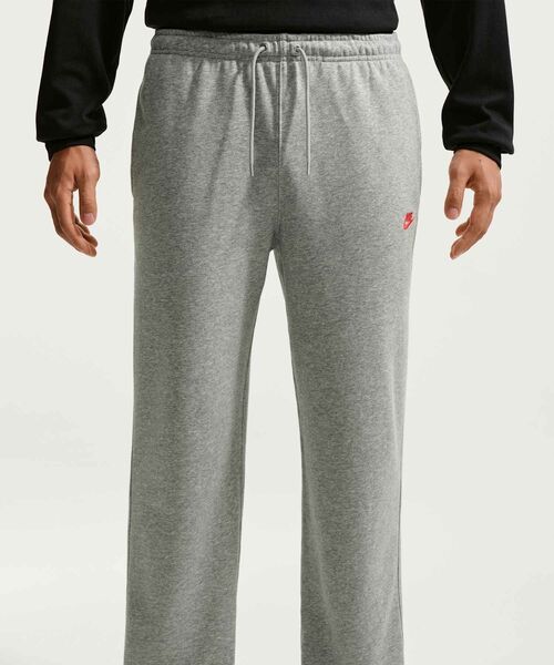 NIKE(ナイキ)の「ナイキ クラブ メンズ フレンチ テリー オープンヘム パンツ / Nike Club Men's French Terry Open-Hem Pants HQ4423-064 Dark Grey Heather(スウェットパンツ・メンズ・グレー系その他・M/L/2XL/XL/S)」の2枚目の写真