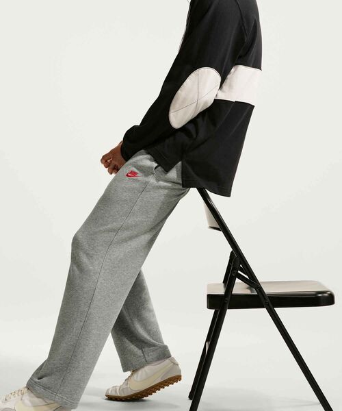 NIKE(ナイキ)の「ナイキ クラブ メンズ フレンチ テリー オープンヘム パンツ / Nike Club Men's French Terry Open-Hem Pants HQ4423-064 Dark Grey Heather(スウェットパンツ・メンズ・グレー系その他・M/L/2XL/XL/S)」の4枚目の写真