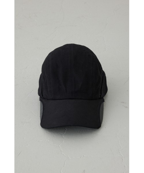 AZUL by moussy(アズールバイマウジー)の「合皮切り替えキャンバスキャップ(キャップ・メンズ・ブラウン/ブラック・FREE)」の6枚目の写真