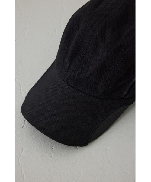 AZUL by moussy(アズールバイマウジー)の「合皮切り替えキャンバスキャップ(キャップ・メンズ・ブラウン/ブラック・FREE)」の9枚目の写真