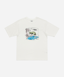 MODNINE（モディナイン）の「Moonlight Drive - Oversized T-Shirt White（Tシャツ/カットソー）」