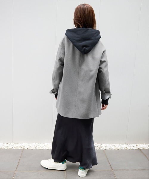 SLOBE IENA（スローブイエナ）の「《WEB限定/追加4》PE SHARK ビックジャケット（テーラードジャケット・レディース・ブラック/グレー・FREE）」の16枚目の写真