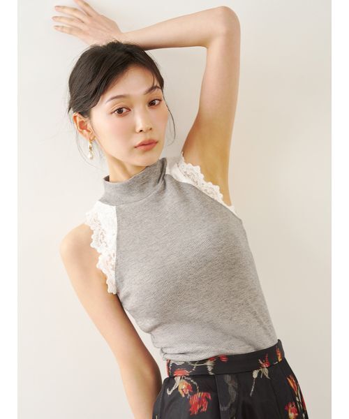 LILY BROWN(リリーブラウン)の「【LILY BROWN Lingerie】レーストリムボディスーツ(その他アンダーウェア/インナー・レディース・オフホワイト/ブラック/グレー・F)」の3枚目の写真