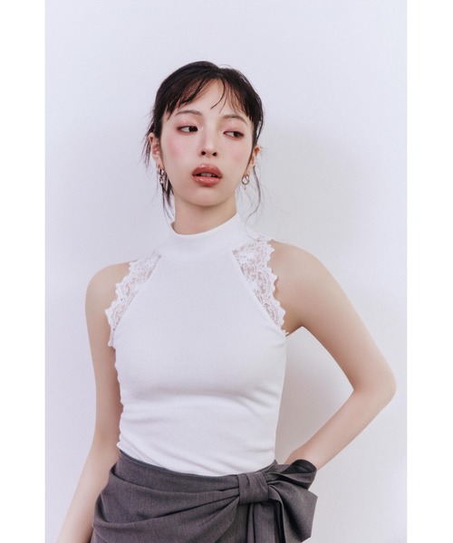 LILY BROWN(リリーブラウン)の「【LILY BROWN Lingerie】レーストリムボディスーツ(その他アンダーウェア/インナー・レディース・オフホワイト/ブラック/グレー・F)」の21枚目の写真
