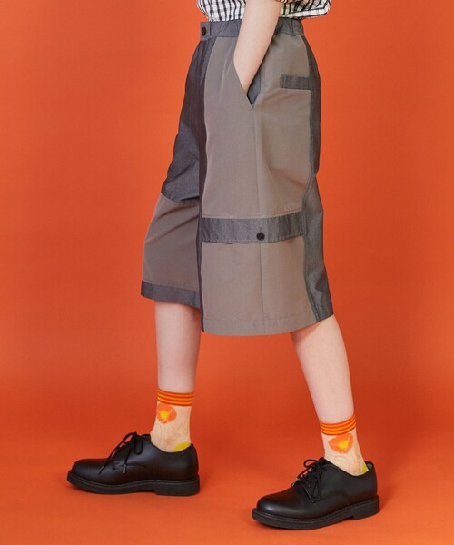 FRAPBOIS(フラボア)の「ミックショートパンツ(その他パンツ・レディース・ブラック/グレー・2/1)」の13枚目の写真