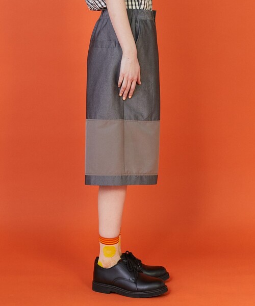 FRAPBOIS(フラボア)の「ミックショートパンツ(その他パンツ・レディース・ブラック/グレー・2/1)」の12枚目の写真
