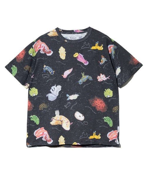go slow caravan（ゴースローキャラバン）の「スラブ天竺 総柄図鑑プリントTEE vol.8（Tシャツ/カットソー・メンズ・ブルー系その他/オレンジ系その他/ブルーグリーン/ブラック・X-LARGE/LARGE/MEDIUM）」の18枚目の写真