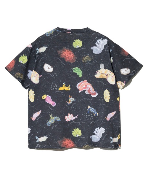 go slow caravan（ゴースローキャラバン）の「スラブ天竺 総柄図鑑プリントTEE vol.8（Tシャツ/カットソー・メンズ・ブルー系その他/オレンジ系その他/ブルーグリーン/ブラック・X-LARGE/LARGE/MEDIUM）」の19枚目の写真