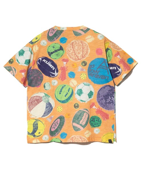 go slow caravan（ゴースローキャラバン）の「スラブ天竺 総柄図鑑プリントTEE vol.8（Tシャツ/カットソー・メンズ・ブルー系その他/オレンジ系その他/ブルーグリーン/ブラック・X-LARGE/LARGE/MEDIUM）」の16枚目の写真
