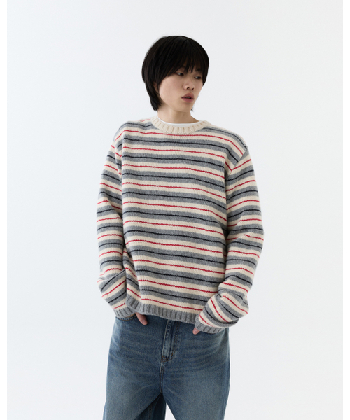 THEENDQUESTION（ジエンドクエスチョン）の「Lambswool stripe knit top / IVORY（ニット/セーター・レディース・その他・FREE）」の7枚目の写真