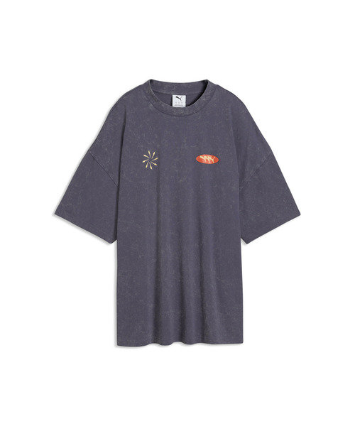 PUMA（プーマ）の「PUMA プーマ ウィメンズ フューチャー プーマ アーカイブ ウォッシュド 半（Tシャツ/カットソー・レディース・ブラック/ダークグレー・LARGE/X-SMALL/MEDIUM/SMALL）」の6枚目の写真