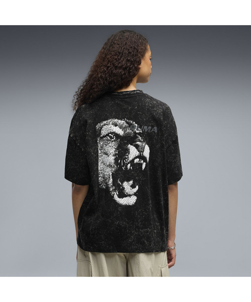 PUMA（プーマ）の「PUMA プーマ ウィメンズ フューチャー プーマ アーカイブ ウォッシュド 半（Tシャツ/カットソー・レディース・ブラック/ダークグレー・LARGE/X-SMALL/MEDIUM/SMALL）」の8枚目の写真
