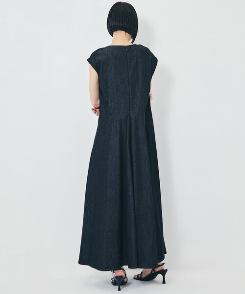 PHOTOCOPIEU(フォトコピュー)の「【PHOTOCOPIEU/フォトコピュー】《STUDIOUS別注》CUT-OUT FLERED DRESS/カットアウトフレアドレス/ウォッシャブル(ワンピース・レディース・ブラック/ネイビー・38/36)」の12枚目の写真