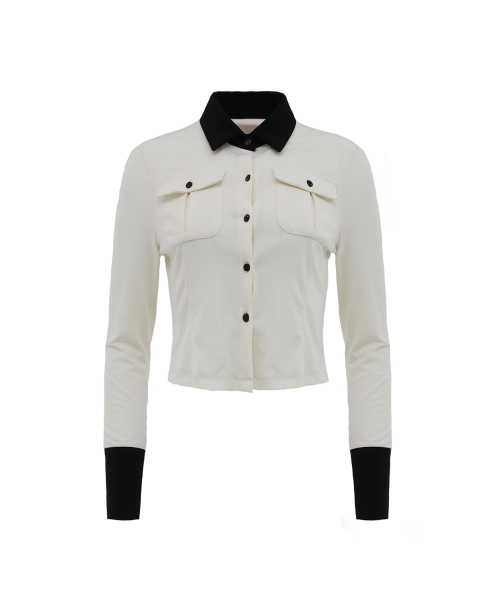 oddoneout(オッドワンアウト)の「COLORED SLIM SHIRTS IVORY(シャツ/ブラウス・レディース・その他・FREE)」の1枚目の写真