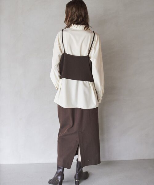 YECCA VECCA(イェッカヴェッカ)の「【2点SET】ビジュー付きビスチェSETシャツ(シャツ/ブラウス・レディース・アイボリー/ネイビー・FREE)」の22枚目の写真
