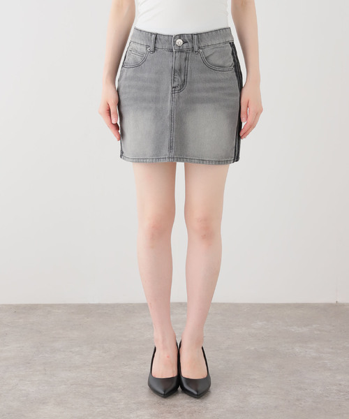 adidas Originals(アディダスオリジナルス)の「adidas originals / アディダス オリジナルス ORI 3 STRIPES SKIRT(スカート・レディース・チャコールグレー・MEDIUM)」の4枚目の写真