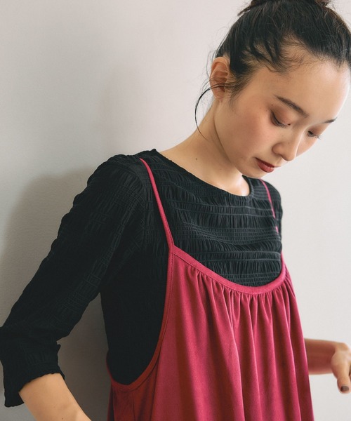 niko and...（ニコアンド）の「[MODE NORM CORE] シャーリングクループルオーバー（Tシャツ/カットソー・レディース・アイボリー/ホワイト/ブラック・LARGE/MEDIUM）」の22枚目の写真
