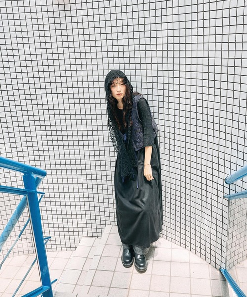 niko and...（ニコアンド）の「[MODE NORM CORE] シャーリングクループルオーバー（Tシャツ/カットソー・レディース・アイボリー/ホワイト/ブラック・LARGE/MEDIUM）」の13枚目の写真