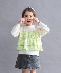 DRC branshes（ディーアールシーブランシェス）の「【WEB限定/DRC】チェックドッキング長袖Tシャツ（Tシャツ/カットソー）」