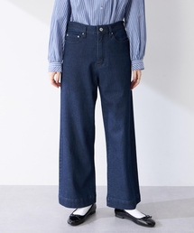 ラメ混ストレッチデニムパンツ