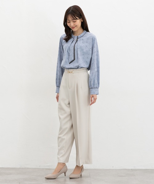 Honeys(ハニーズ)の「マルチwayボウタイブラウス(シャツ/ブラウス・レディース・ブルー系1/ホワイト/スモークピンク/アイボリー系1・L/4L/3L/LL/M/S)」の22枚目の写真
