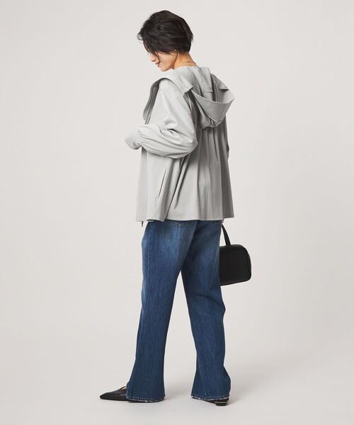 green label relaxing(グリーンレーベルリラクシング)の「【WEB限定】パーカー UVカット 接触冷感 遮熱(パーカー・レディース・ブラック/ライトグレー・FREE)」の21枚目の写真