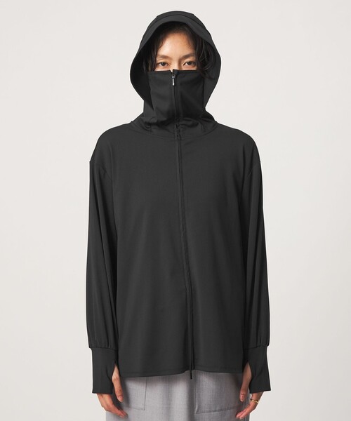 green label relaxing(グリーンレーベルリラクシング)の「【WEB限定】パーカー UVカット 接触冷感 遮熱(パーカー・レディース・ブラック/ライトグレー・FREE)」の22枚目の写真