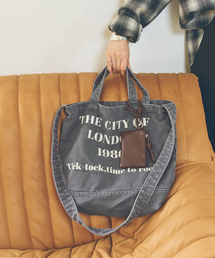 Spick & Span（スピックアンドスパン）の「《WEB限定 / 追加3》別注 CONTROL FREAK WASHED LOGOトート ミニポーチ付き（トートバッグ）」