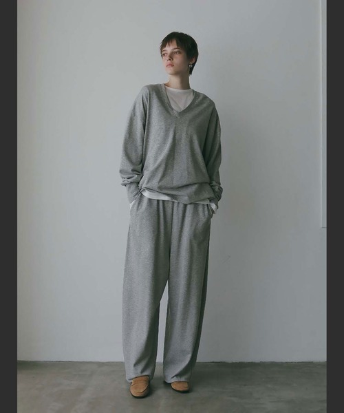 HER.(ハー)の「ミニウラケパンツ(スウェットパンツ・レディース・ライトグレー/ブラック・1/2)」の17枚目の写真