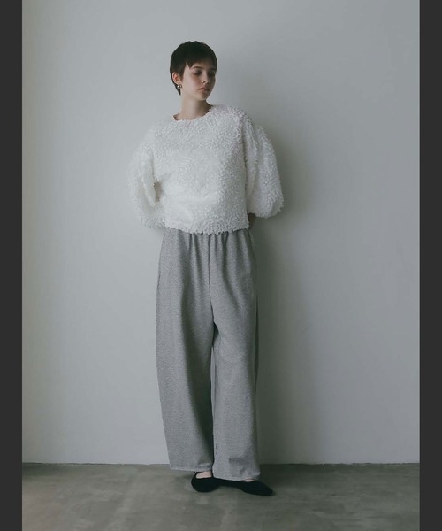 HER.(ハー)の「ミニウラケパンツ(スウェットパンツ・レディース・ライトグレー/ブラック・1/2)」の18枚目の写真