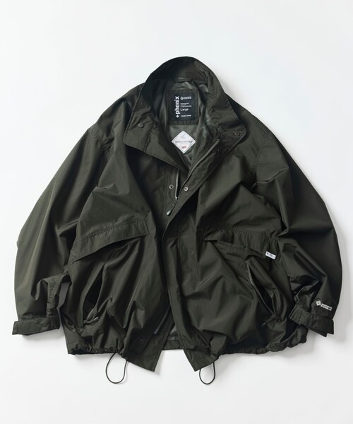 +phenix（プラスフェニックス）の「+phenix/プラスフェニックス 別注 GORE-TEX WINDSTOPPER SHORT MODS COAT/ゴアテックス ウインドストッパー ショートモッズコート（モッズコート・メンズ・ブラック/チャコールグレー/オリーブ/ネイビー・SMALL/MEDIUM/LARGE）」の4枚目の写真