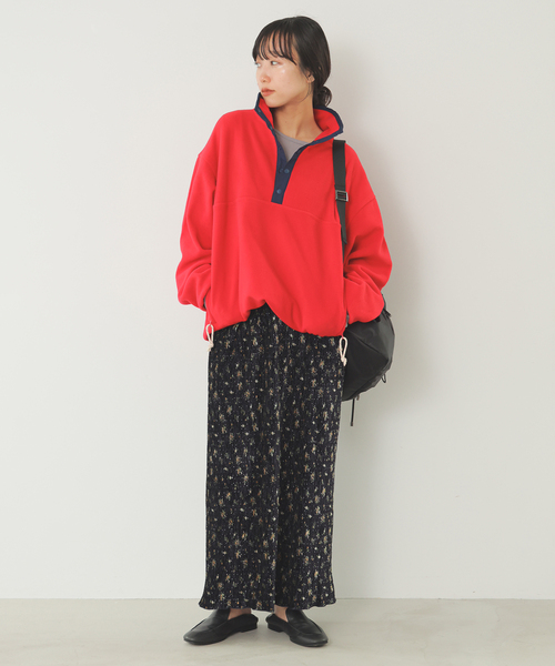 SLOBE IENA(スローブイエナ)の「ベロアフラワー アイランプリーツスカート(スカート・レディース・ブラック/ブラウン・FREE)」の11枚目の写真