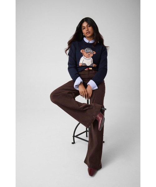 ALICIA Bear Sweater ニット セーター | GUESS(ゲス) JAPAN 公式