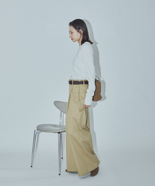 JOURNAL STANDARD(ジャーナルスタンダード)の「【ASIDE】 ヘンプコットンフライスヘンリー(Tシャツ/カットソー・レディース・チャコールグレー/ホワイト/イエロー系その他・FREE)」の8枚目の写真