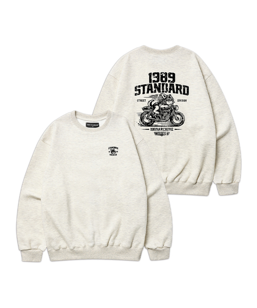 1989STANDARD(1989スタンダード)の「RIDING DOG 1989 スウェット (STMSTD-0261)(スウェット・メンズ・オートミール/ライトグレー/ダークグレー/バーガンディー/ブラック/ネイビー・LARGE/MEDIUM/X-LARGE)」の4枚目の写真