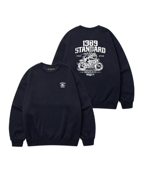 1989STANDARD(1989スタンダード)の「RIDING DOG 1989 スウェット (STMSTD-0261)(スウェット・メンズ・オートミール/ライトグレー/ダークグレー/バーガンディー/ブラック/ネイビー・LARGE/MEDIUM/X-LARGE)」の5枚目の写真