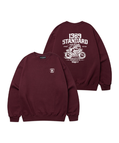 1989STANDARD(1989スタンダード)の「RIDING DOG 1989 スウェット (STMSTD-0261)(スウェット・メンズ・オートミール/ライトグレー/ダークグレー/バーガンディー/ブラック/ネイビー・LARGE/MEDIUM/X-LARGE)」の6枚目の写真