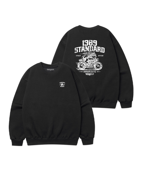 1989STANDARD(1989スタンダード)の「RIDING DOG 1989 スウェット (STMSTD-0261)(スウェット・メンズ・オートミール/ライトグレー/ダークグレー/バーガンディー/ブラック/ネイビー・LARGE/MEDIUM/X-LARGE)」の1枚目の写真
