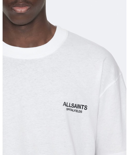 ALLSAINTS(オールセインツ)の「SHADOW RELAXED GRAPHIC T-SHIRT | SHADOW リラックス グラフィック Tシャツ(Tシャツ/カットソー・メンズ・ホワイト・XS/M/S/L)」の6枚目の写真
