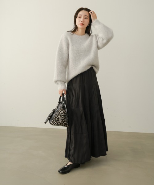 Bou Jeloud(ブージュルード)の「アニマル柄レザーハンドルトート(トートバッグ・レディース・ブラウン/ブラック・ONESIZE)」の11枚目の写真