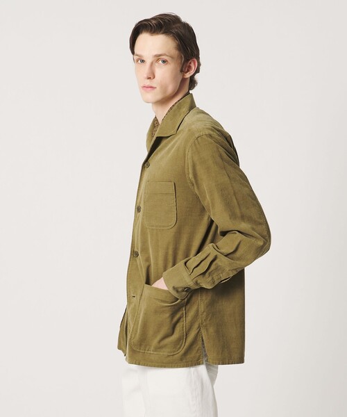 UNITED ARROWS(ユナイテッドアローズ)の「コーデュロイ シャツジャケット(シャツ/ブラウス・メンズ・ダークグレー/ベージュ・S/L/M)」の3枚目の写真