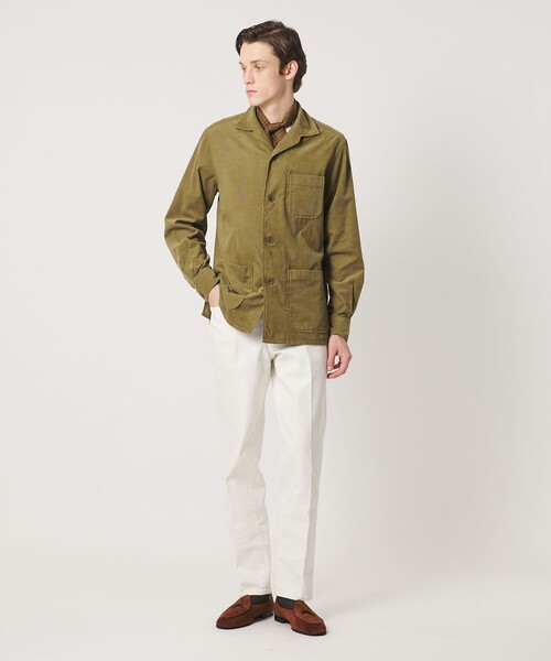 UNITED ARROWS(ユナイテッドアローズ)の「コーデュロイ シャツジャケット(シャツ/ブラウス・メンズ・ダークグレー/ベージュ・S/L/M)」の4枚目の写真