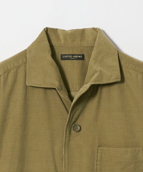 UNITED ARROWS(ユナイテッドアローズ)の「コーデュロイ シャツジャケット(シャツ/ブラウス・メンズ・ダークグレー/ベージュ・S/L/M)」の12枚目の写真
