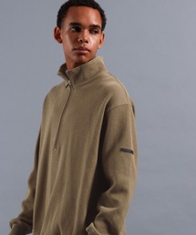 [NUMERALS]ALL-DAY COMFORT WAFFLE HALF-ZIP PULLOVER