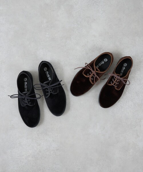 ALBEROLA（アルベローラ）の「【WEB限定】【ALBEROLA】ベロアレースアップシューズ（その他シューズ・レディース・ブラウン/ブラック・36/38/37）」の21枚目の写真