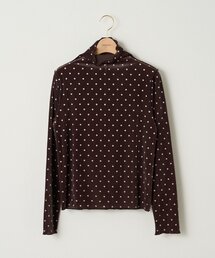 【WEB限定】前後ボトルネックドットプルオーバー