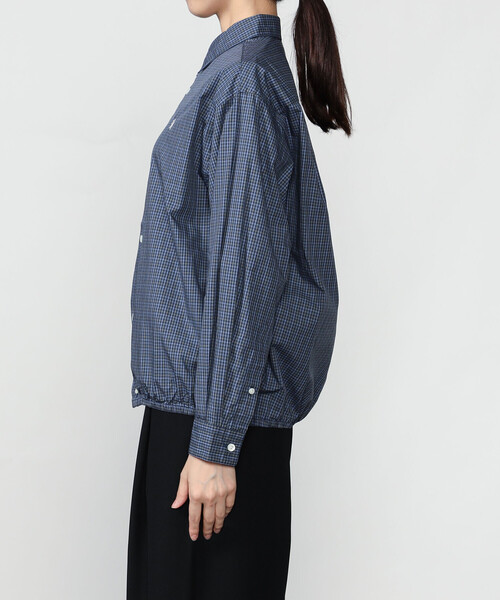 GYMPHLEX(ジムフレックス)の「Gymphlex | コットンチェック 長袖シャツ WOMEN(シャツ/ブラウス・レディース・ブルー系その他・14)」の11枚目の写真
