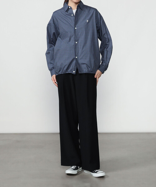 GYMPHLEX(ジムフレックス)の「Gymphlex | コットンチェック 長袖シャツ WOMEN(シャツ/ブラウス・レディース・ブルー系その他・14)」の14枚目の写真